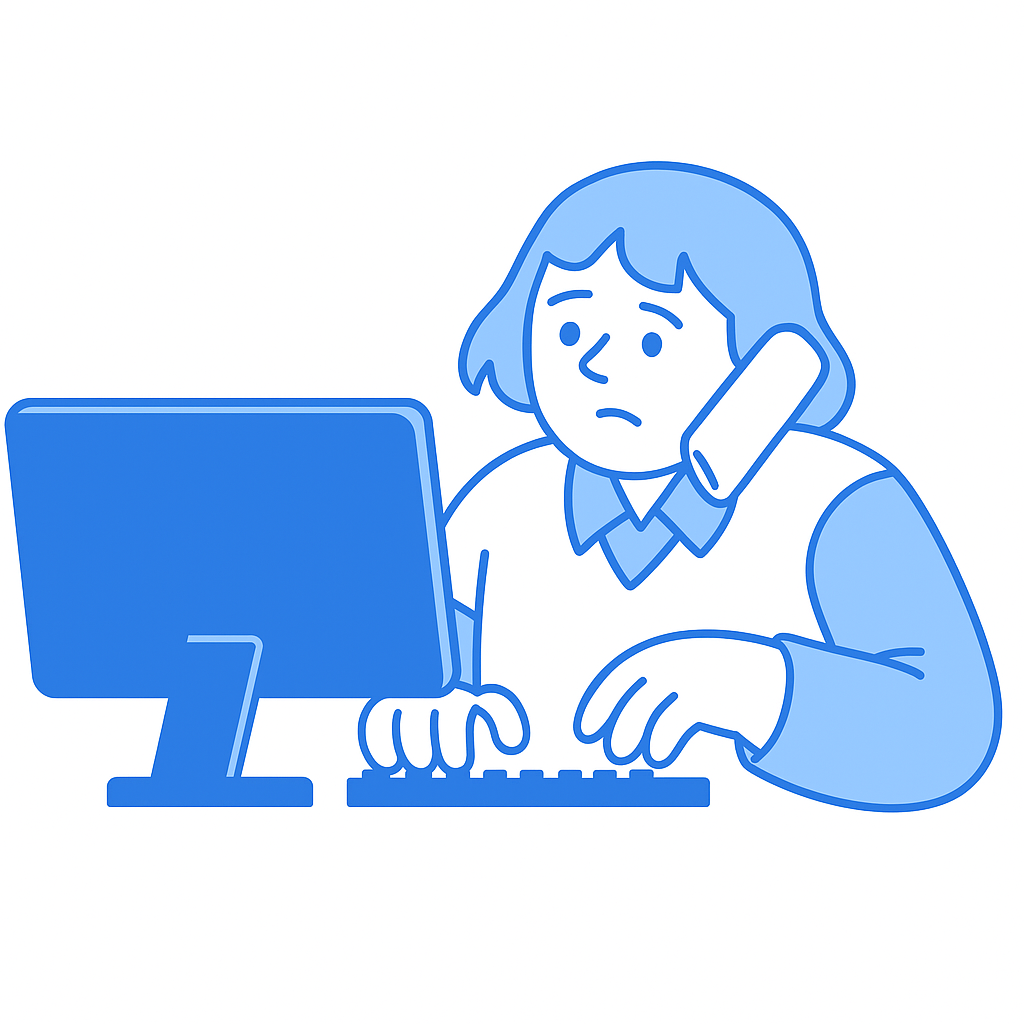 Logistics manager manually handling operations